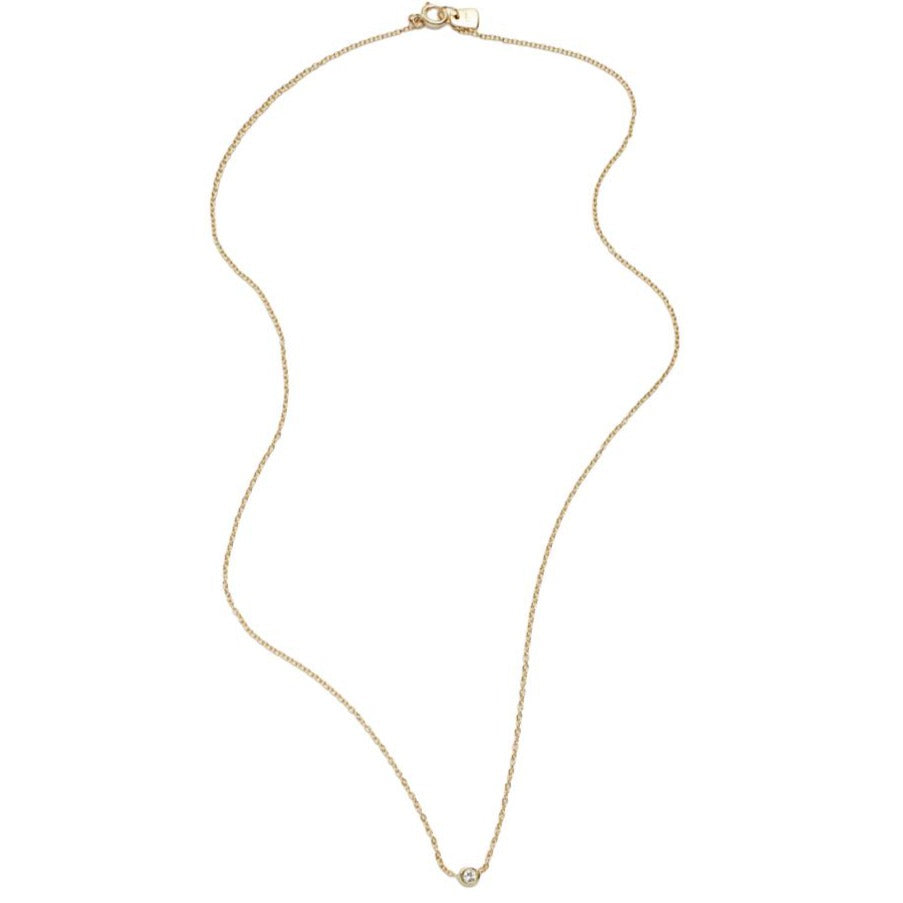 Scosha | Diamond Solitaire Necklace in Gold