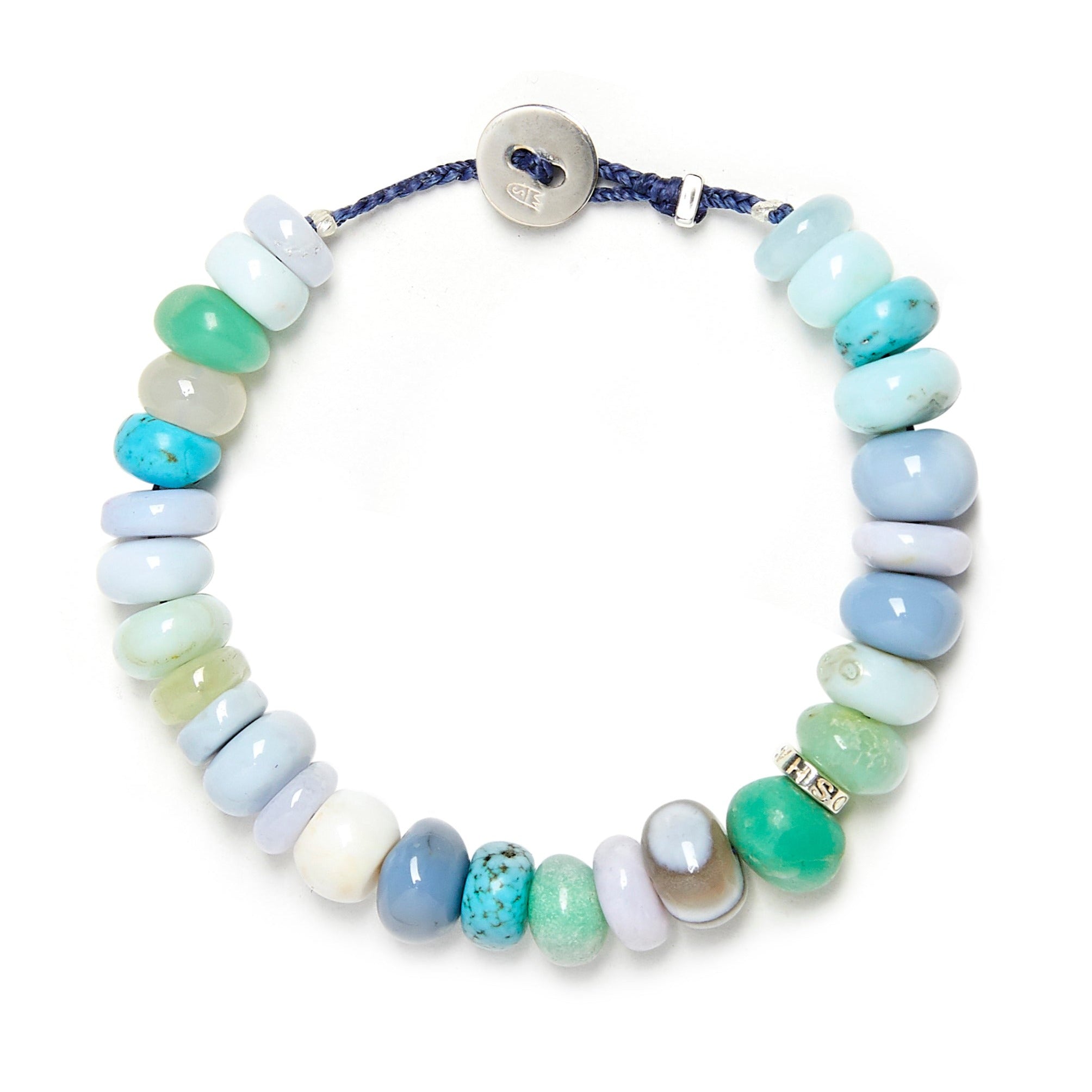 Agate Opal Beaded Gem Candy Bracelet