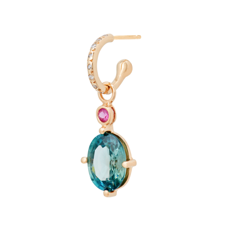 Alice Charm with Blue Topaz