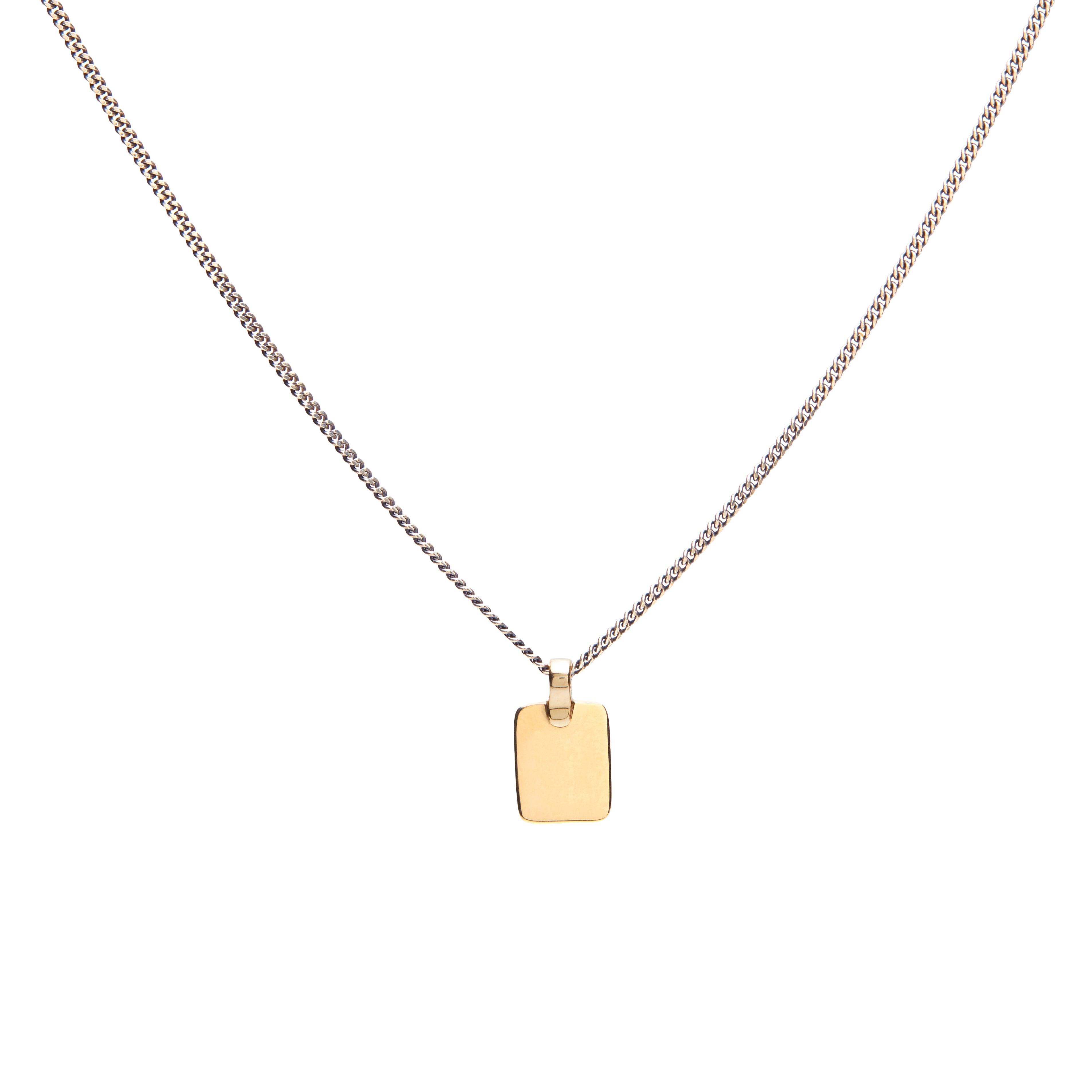 Brightness Dog Tag Pendant in Rose Gold – Glamboutique