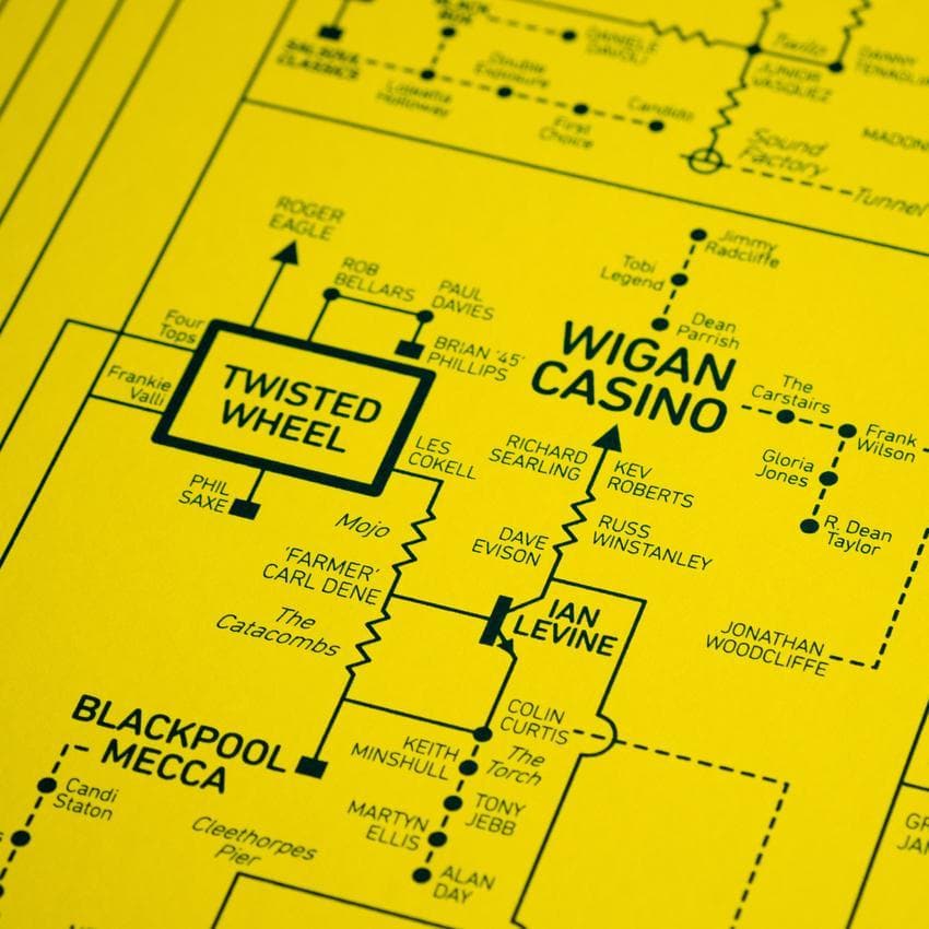 Yellow Acid House Love Blueprint Music Icon Art Print Dorothy We Built This City