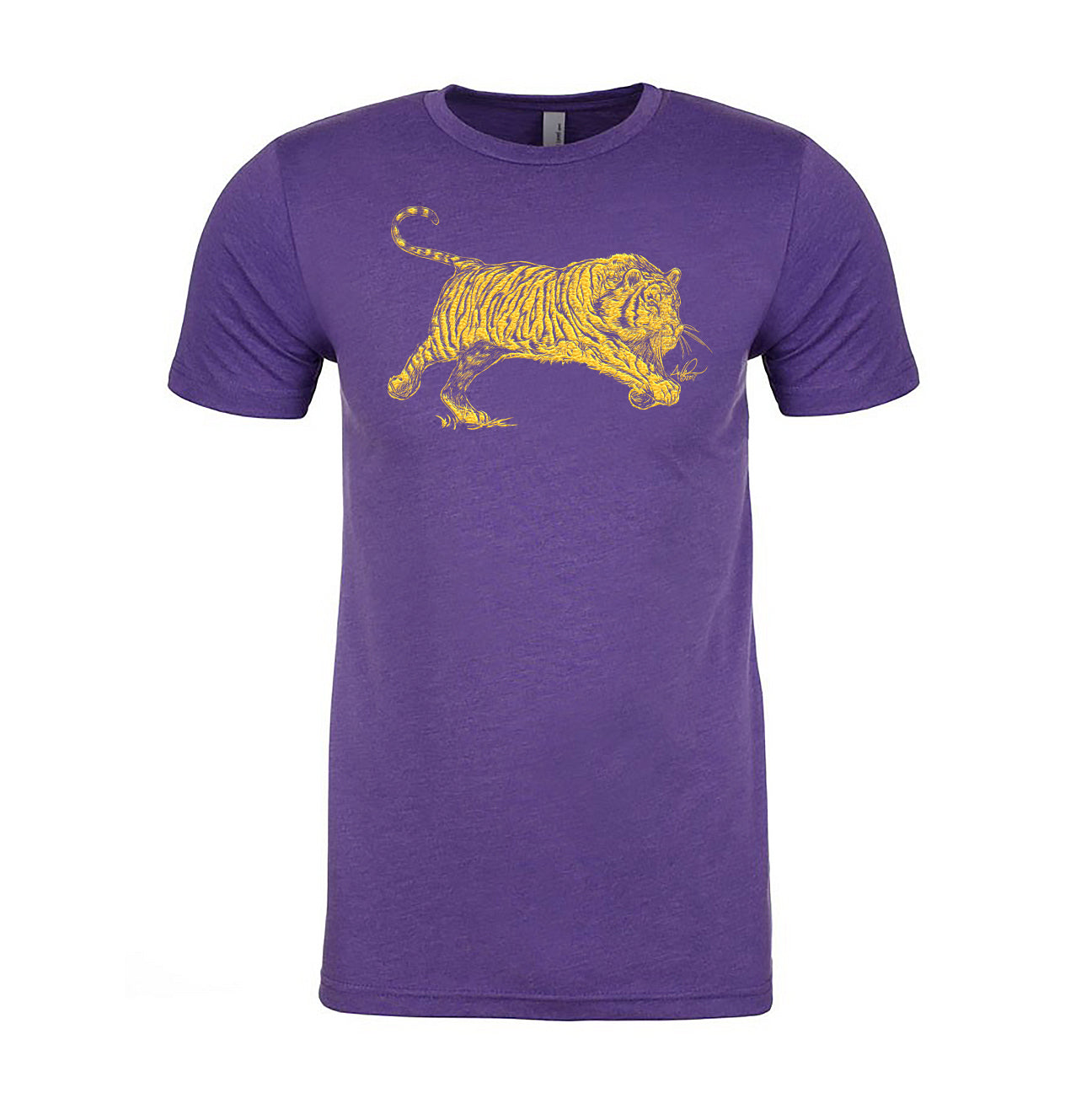 purple tiger shirt
