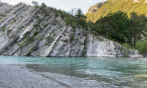 Huttopia Gorges du Verdon Campsite in France Private Beach