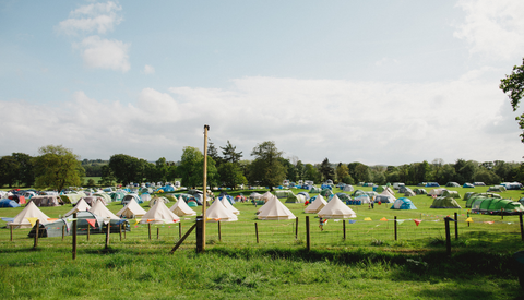 Bell Tent Camping Area at Family Festival