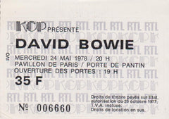 Bowie ticket 78