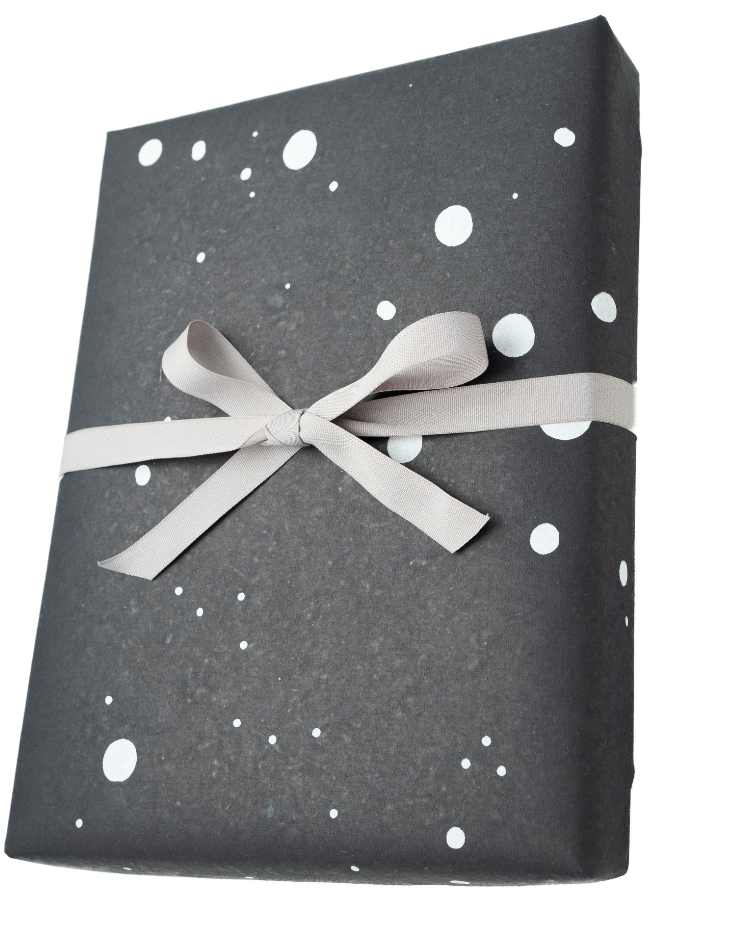 polka dot gift wrap