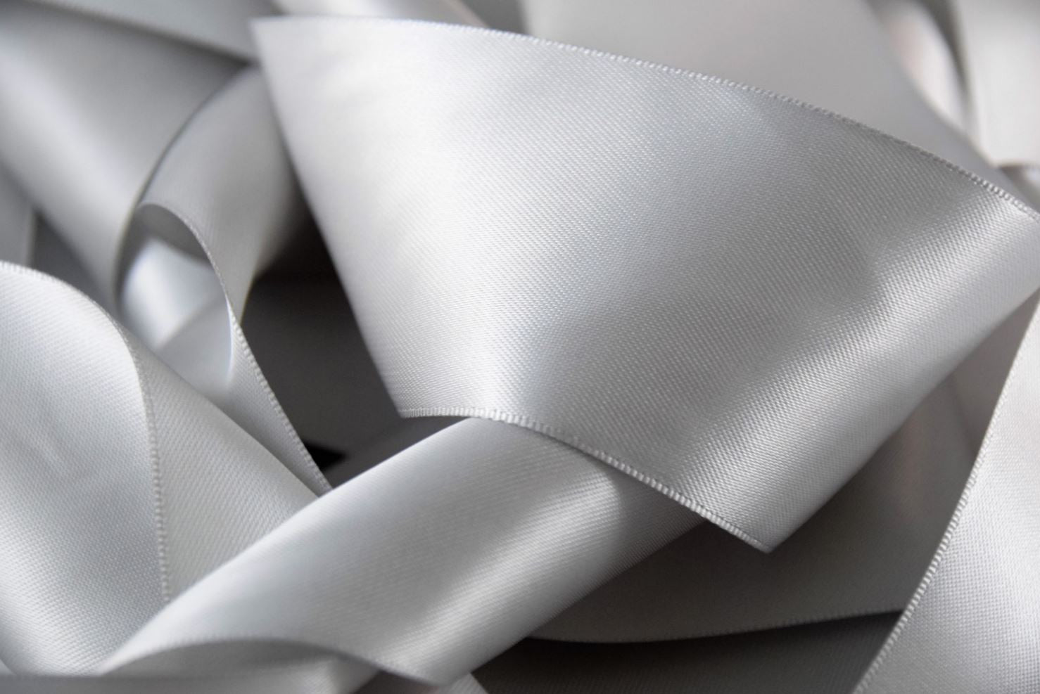 silver satin ribbon