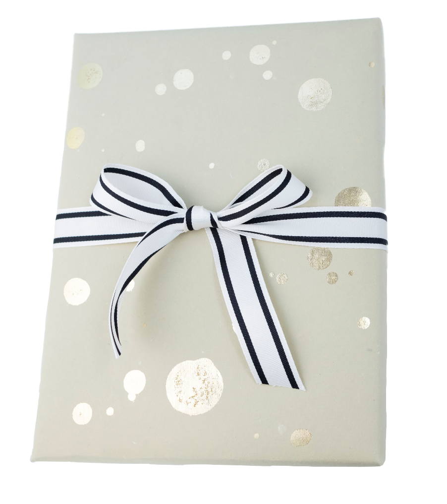 polka dot gift wrap