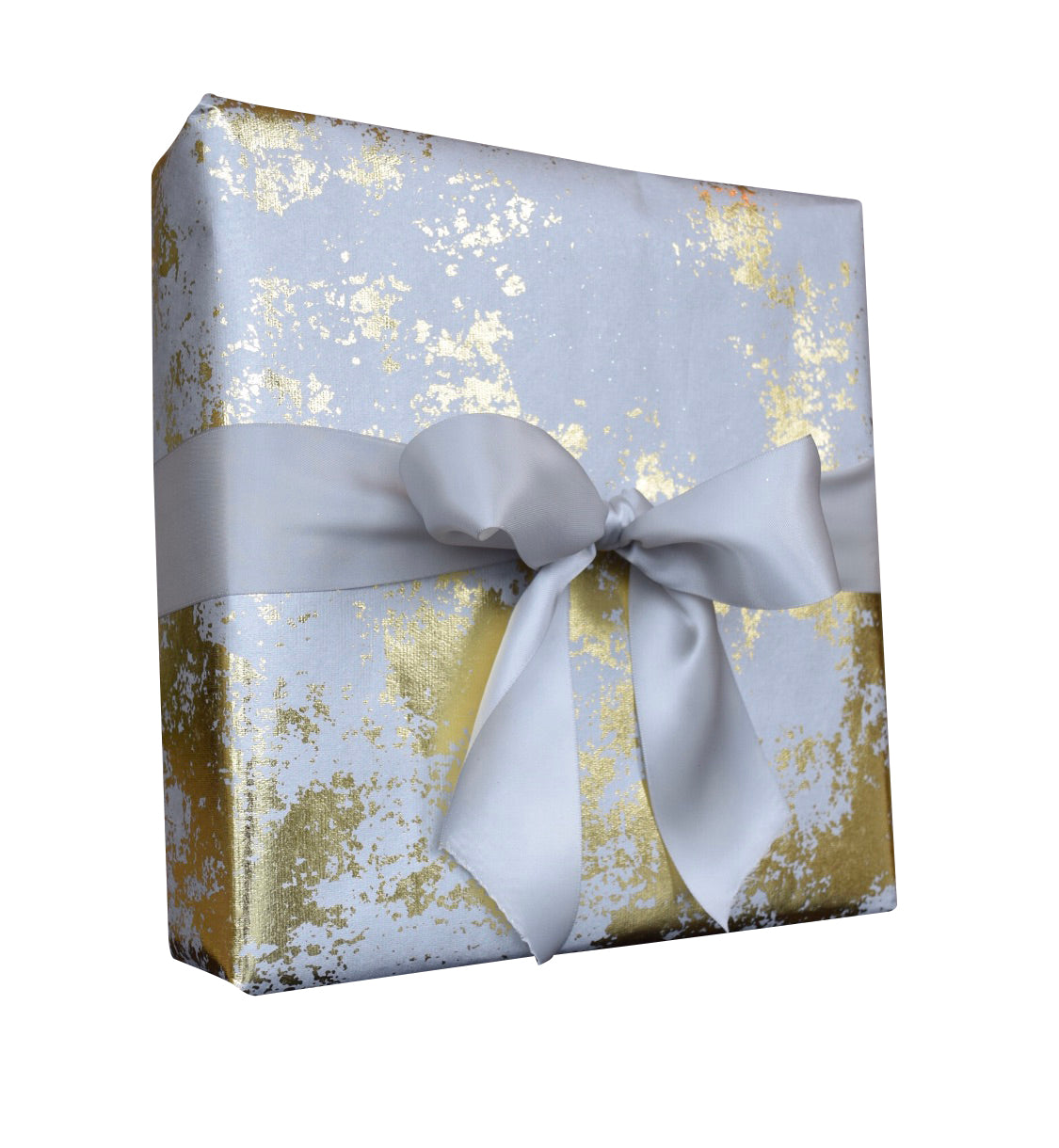 silver gift wrap