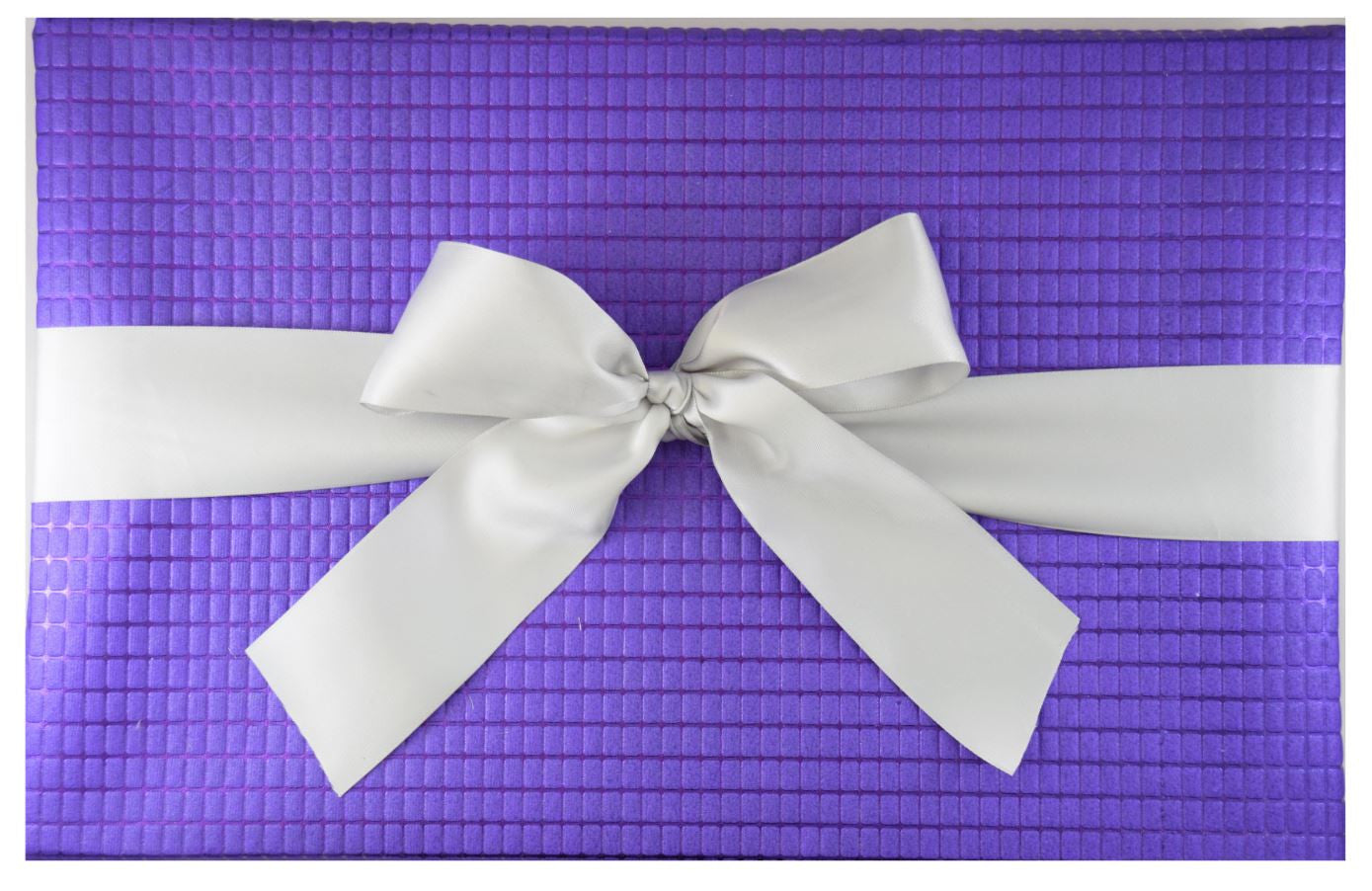 purple gift wrap ribbon