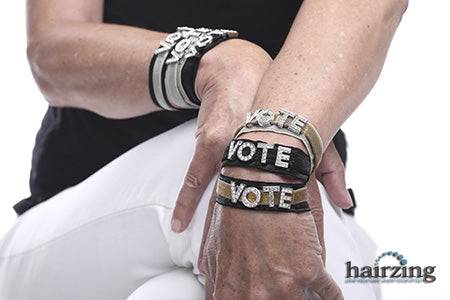 Vote Wristband that Sparkles by HairZing