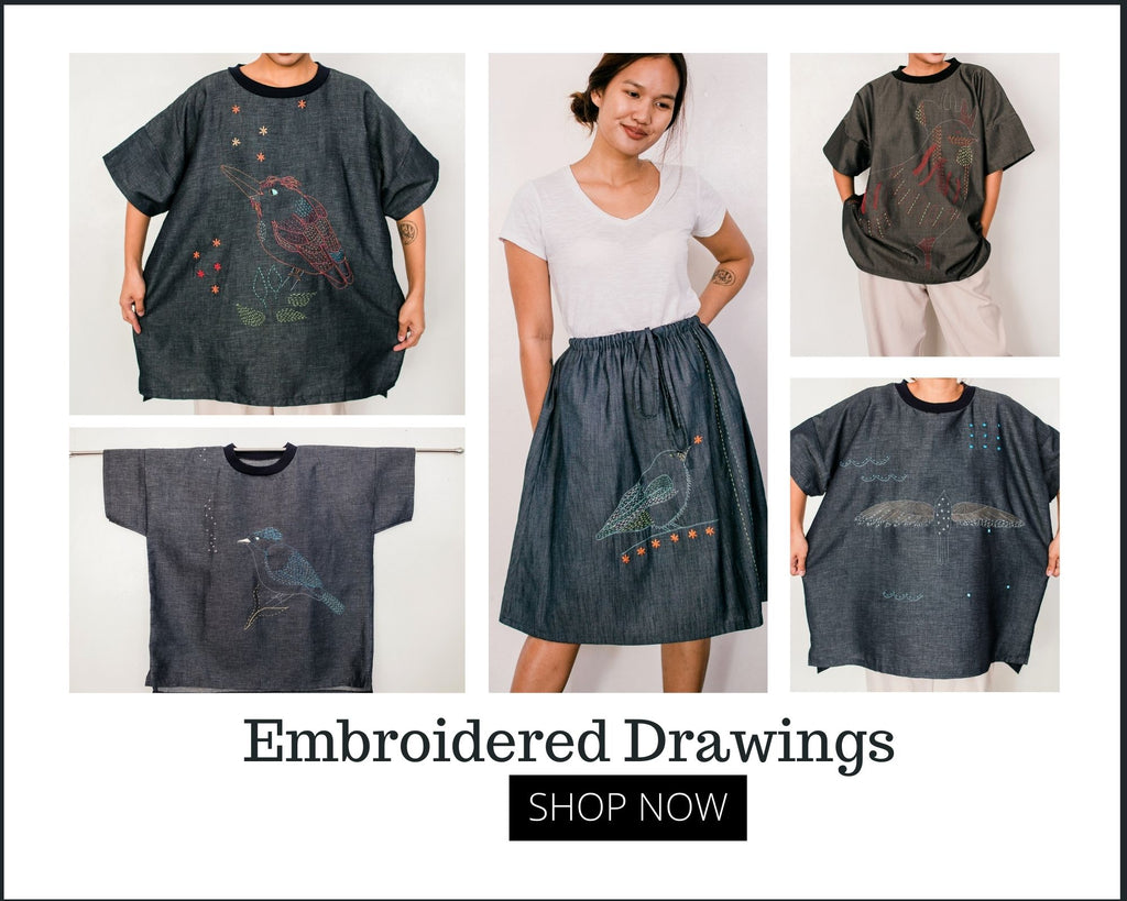 shop embroidered drawings