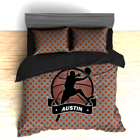 Personalized Basketball Dimples Theme Bedding, Duvet or Comforter ...