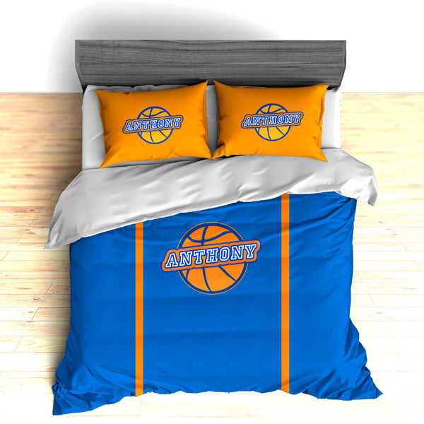 Basketball Team Colors Personalized Bedding, Duvet or Comforter Sets ...