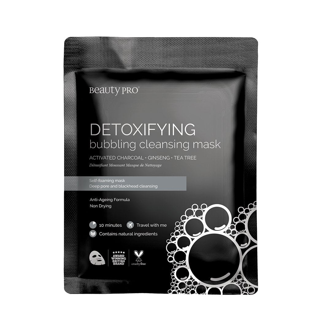 BeautyPro Skin Care BeautyPro Detoxifying Bubbling Cleansing Mask with Activated Charcoal, Gingseng and Tea Tree 18ml
