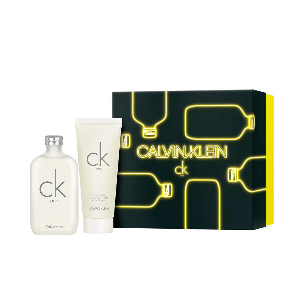 Calvin Klein Unisex Perfume Calvin Klein CK One Eau de Toilette Unisex Perfume Gift Set Spray (200ml) with Body Lotion