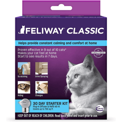 Feliway Optimum 30 Day Starter for Cats Plug In Diffuser & Refill 48ml 3105  MPN #D89410B