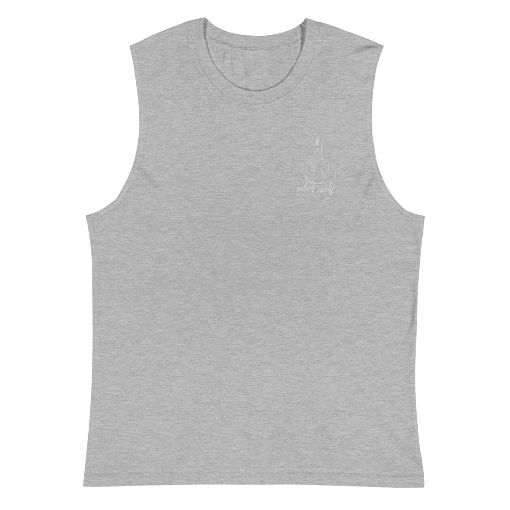 Download Asking Nicely Embroidered Muscle Tank