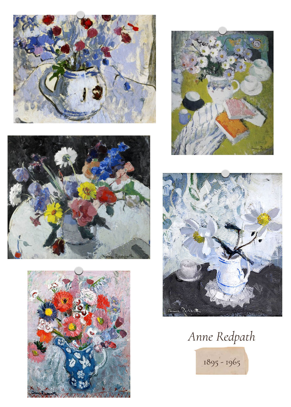 Women In Art: Flowers at the Table / Anne Redpath