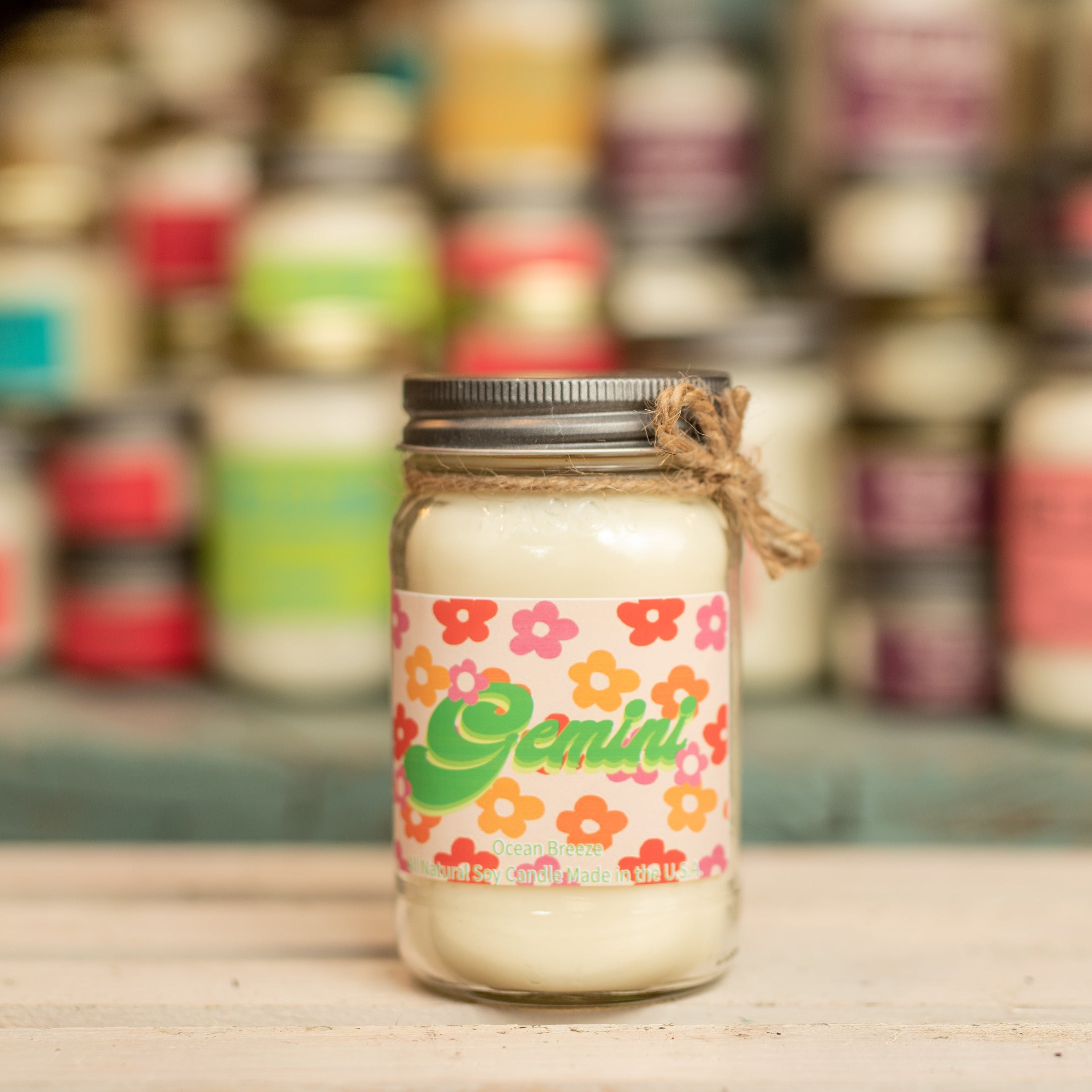 16 oz. Mason Jars with Bronze Lids - Nature's Garden Candles