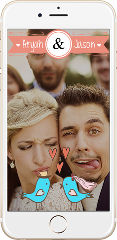 Premium Custom Snapchat Geofilters for Weddings