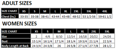 Size Chart Next Level – Booster Club Sales