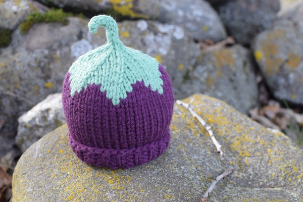 Eggplant Chunky Harvest Hat