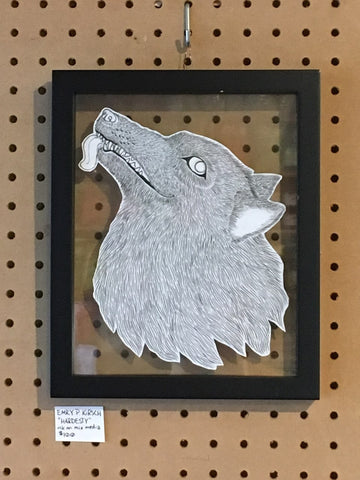 Karina Nyquist February 2018 Artist Wolf Head