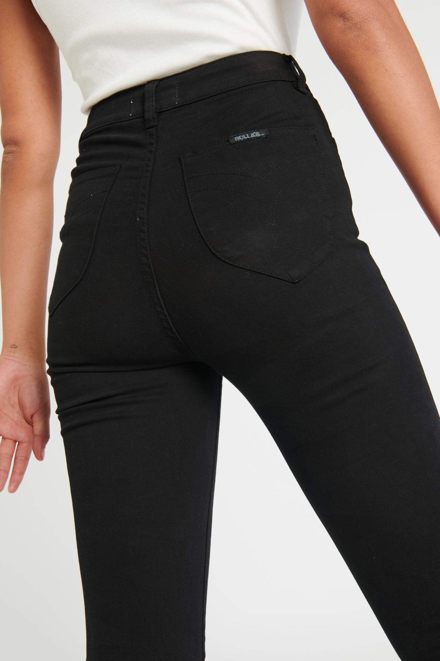 ROLLA'S Eastcoast Ankle Galactic Black Jeans