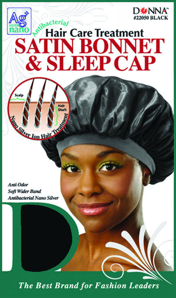 Antibacterial Satin Bonnet & Sleep Cap - All Twisted ...