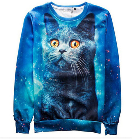 So Many Funny Cat Print Sweatshirts – Cats Love Life