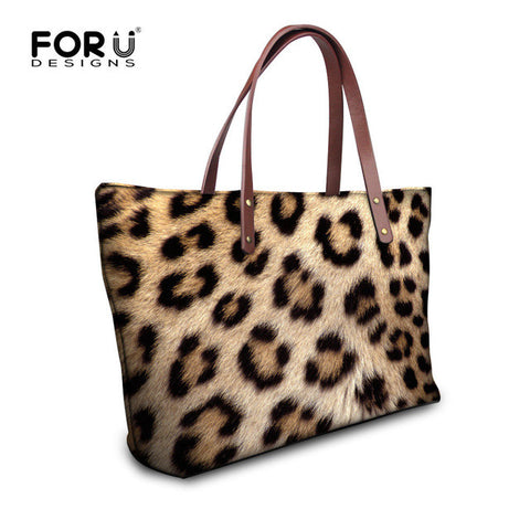 animal print tote