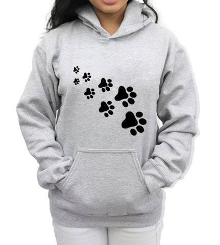 Paw Print Comfy Hoodie – Cats Love Life