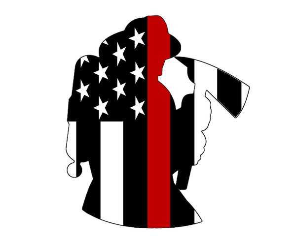 Download Thin Red Line Firefighter Sticker (Free Shipping ...