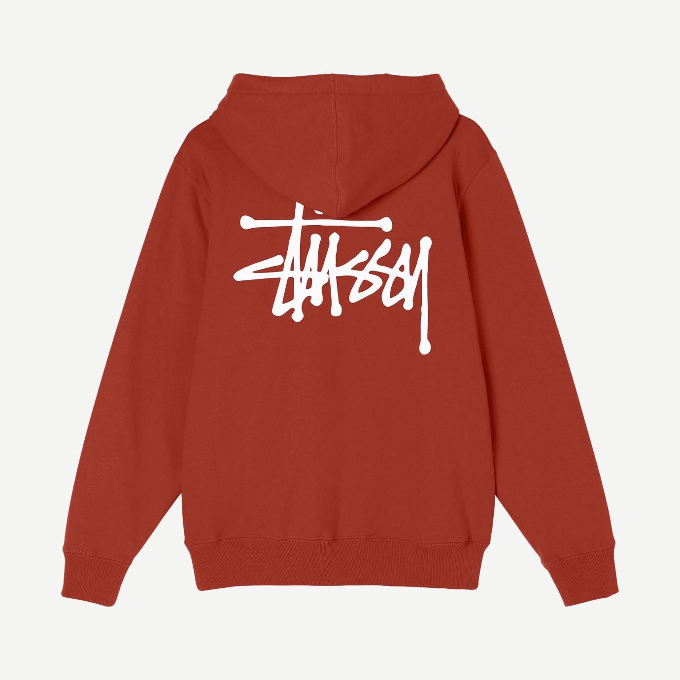 Basic Stussy Hoodie Brick