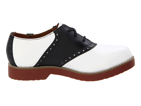 Varsity - White \u0026 Black - Ponseti's Shoes