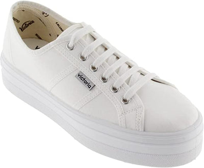 impaciente Rechazar patata Victoria - Kids Low-top Platform Sneaker White - Ponseti's Shoes
