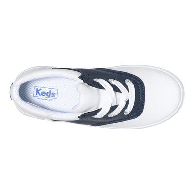 keds navy and white saddle oxfords