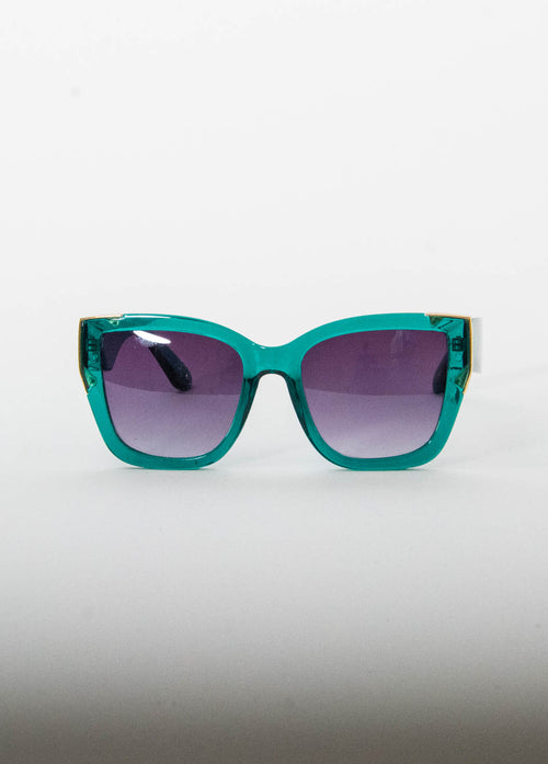 Jubleelens CatEye Translucent White - Black Polarized Sunglasses: Styl