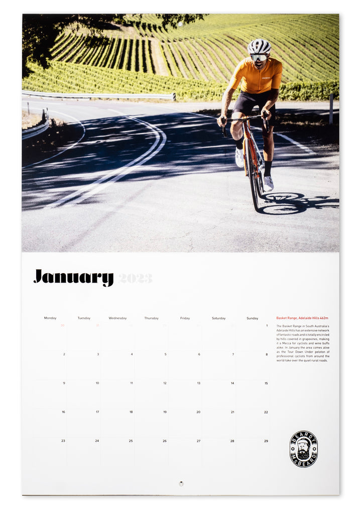 Road Cycling Calendar 2023 Beardy McBeard