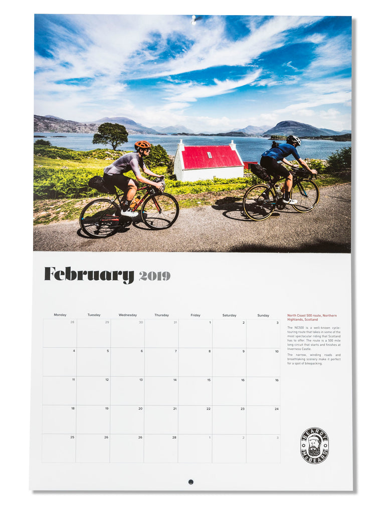 Road Cycling Calendar 2019 Beardy McBeard