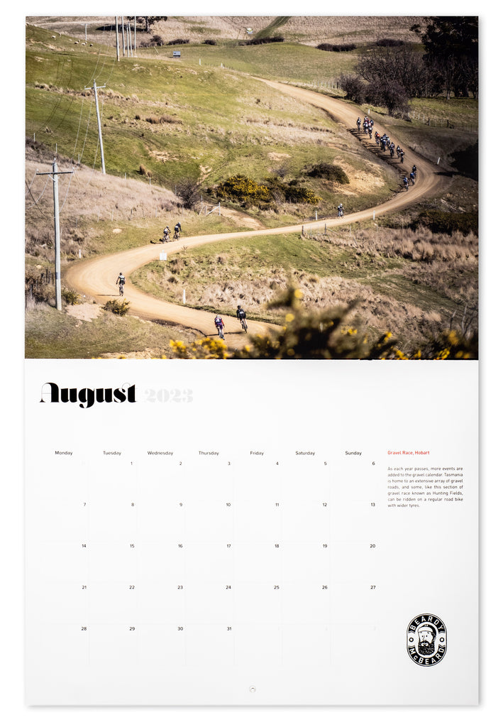 Road Cycling Calendar 2023 Beardy McBeard