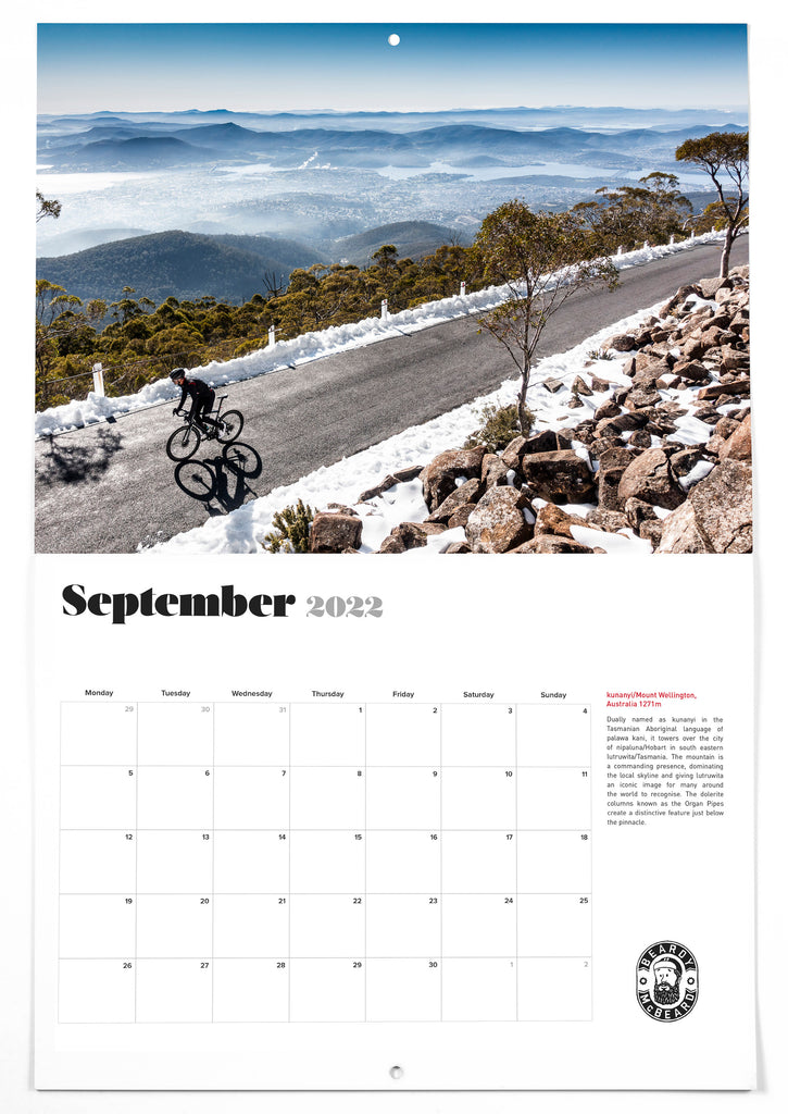 Road Cycling Calendar 2022 Beardy McBeard