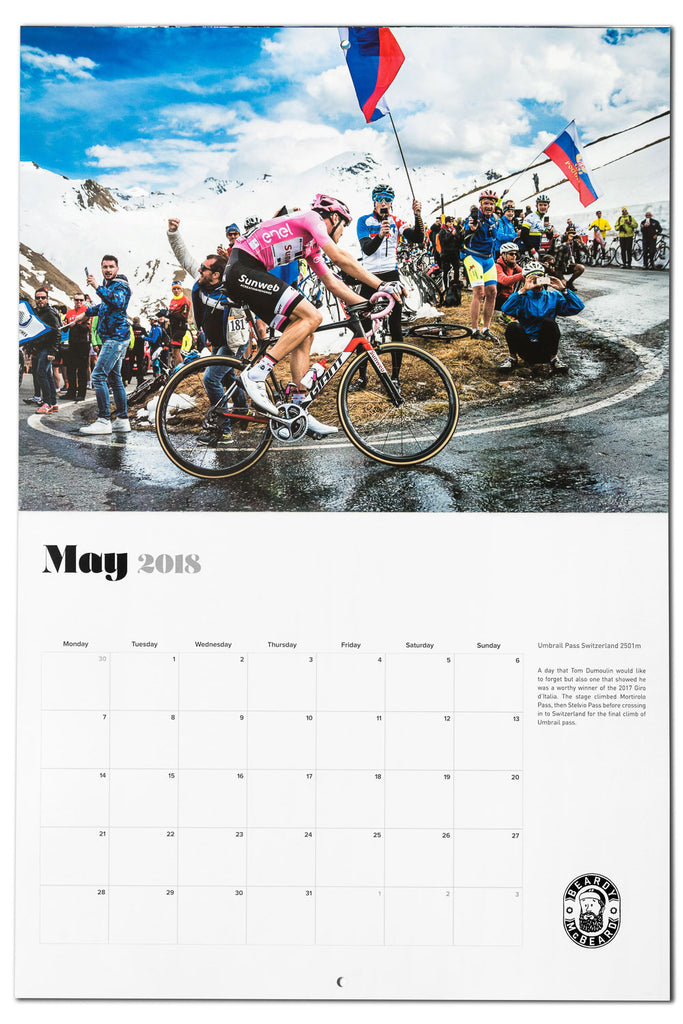 Road Cycling Calendar 2018 Beardy McBeard