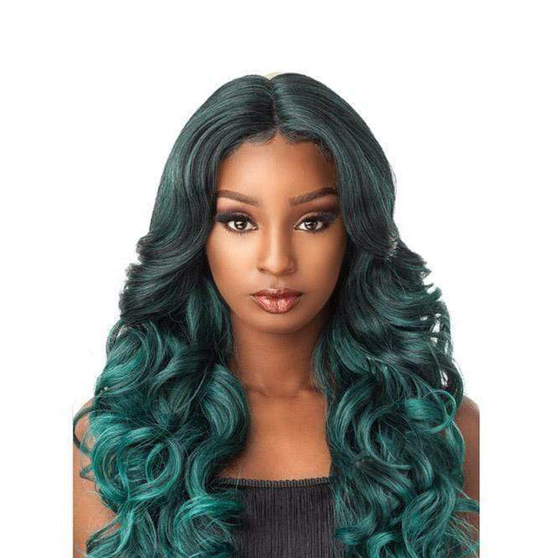 sensationnel empress natural center part lace front edge wig trissa