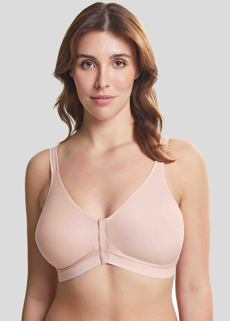 RUST SPAGHETTI STRAP VELCRO FRONT SOFT BRA