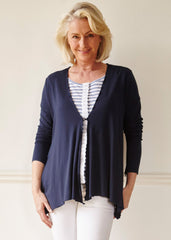 Molly Cardigan - Shibori Navy