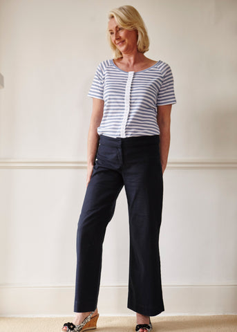 Flora wide leg trouser with tabatha tee