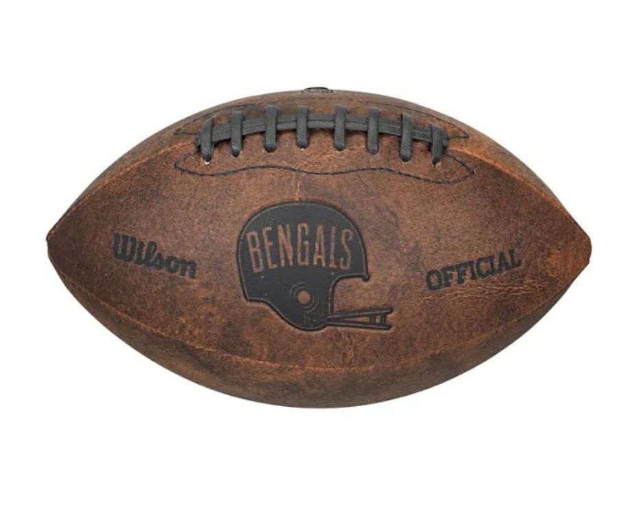 NFL Cincinnati Bengals Round Distressed Historic Throwback Established Wood  Sign 24 In Diameter