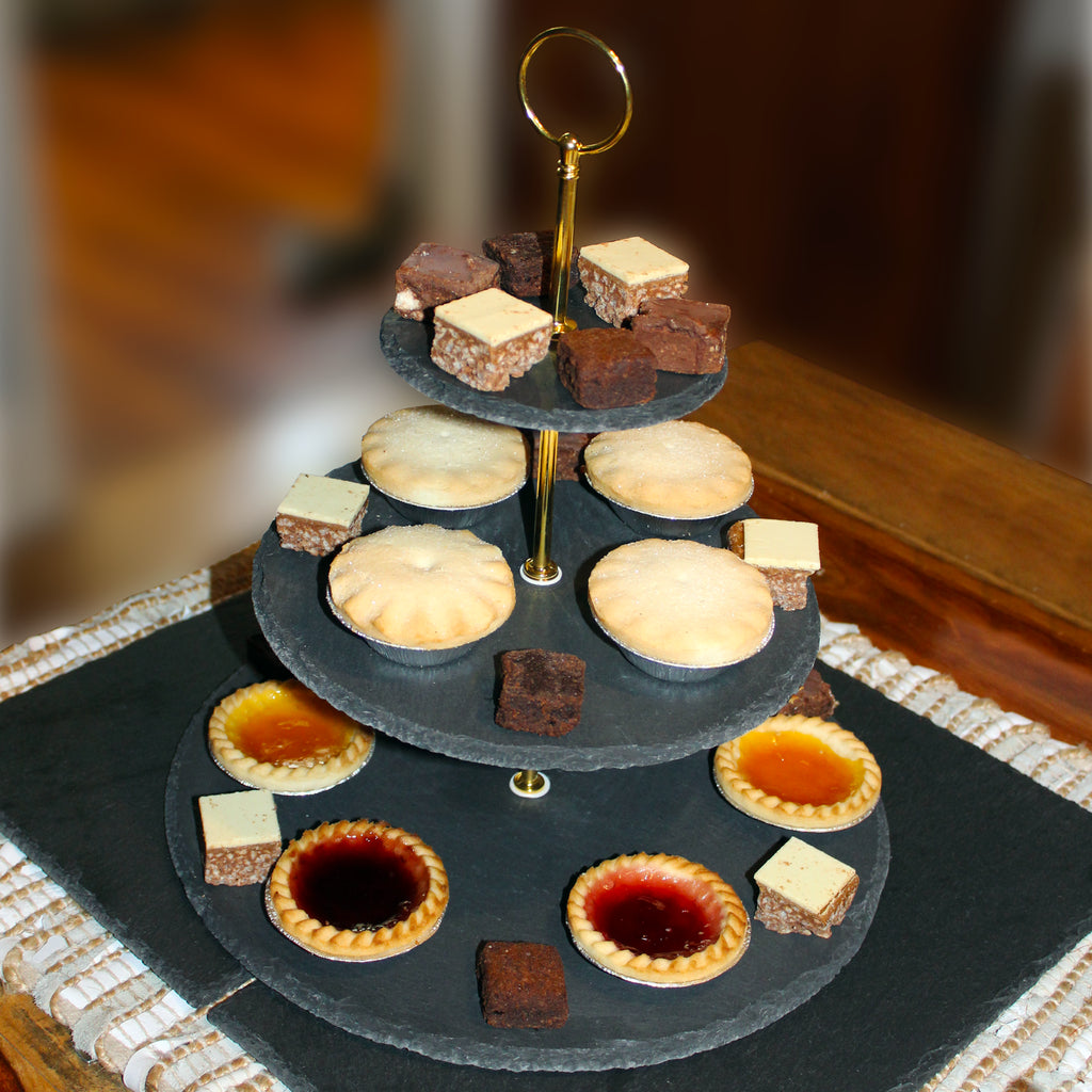 Cake Stand 3 Tier Afternoon Tea Stand Cupcake Stand With Gold Finis Tinyyo